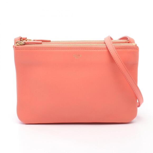 CELINE Handbags - Celine Trio Small Shoulder Bag/Handbag, Leather, Women's, Pink